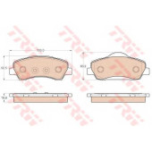 Колодки тормозные дисковые для CITROEN C-ELYSEE, C4 CACTUS / PEUGEOT 301, 308 <b>TRW GDB1992 / 25250</b>
