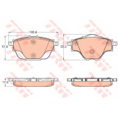 Колодки тормозные дисковые для CITROEN C4 / PEUGEOT 308 <b>TRW GDB2034 / 25827</b>