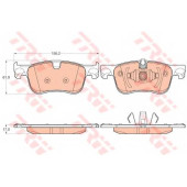 Колодки тормозные дисковые для CITROEN C4 <b>TRW GDB2062 / 25836</b>