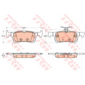 Колодки тормозные дисковые для PEUGEOT 308 <b>TRW GDB2037 / 25841</b>