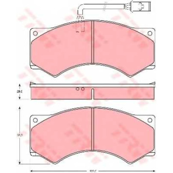 Колодки тормозные дисковые <b>TRW GDB5054 / 29017</b>