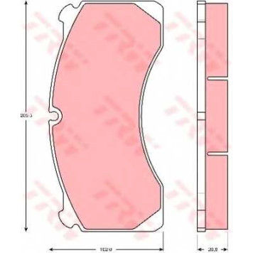 Колодки тормозные дисковые <b>TRW GDB5082 / 29124</b>