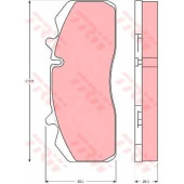 Колодки тормозные дисковые <b>TRW GDB5083 / 29126</b>