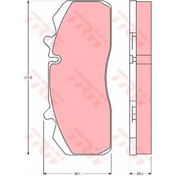 Колодки тормозные дисковые <b>TRW GDB5083 / 29126</b>