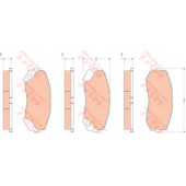 Колодки тормозные дисковые для MITSUBISHI CANTER(FB#,FE#,FG#) <b>TRW GDB3492 / 29249</b>