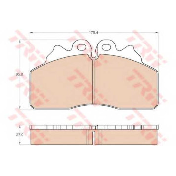 Колодки тормозные дисковые <b>TRW GDB5113 / 29256</b>
