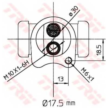 Колесный тормозной цилиндр TRW BWC251-1