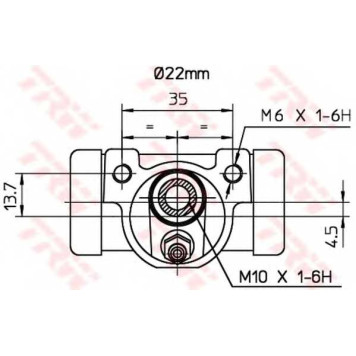 Колесный тормозной цилиндр TRW BWH375-1