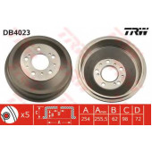 Тормозной барабан TRW DB4023