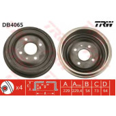 Тормозной барабан TRW DB4065
