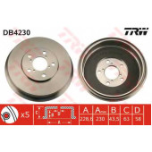 Тормозной барабан TRW DB4230