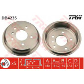 Тормозной барабан TRW DB4235