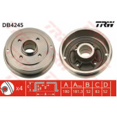 Тормозной барабан TRW DB4245