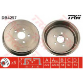 Тормозной барабан TRW DB4257