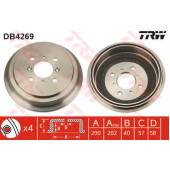 Тормозной барабан TRW DB4269