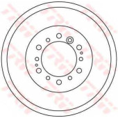 Тормозной барабан TRW DB4334