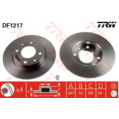 Тормозной диск TRW DF1217