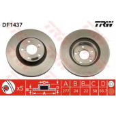 Тормозной диск TRW DF1437