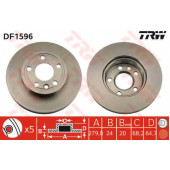 Тормозной диск TRW DF1596