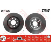 Тормозной диск TRW DF1625