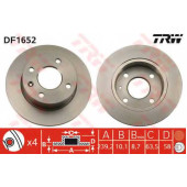 Тормозной диск TRW DF1652