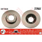 Тормозной диск TRW DF1826