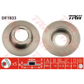 Тормозной диск TRW DF1833