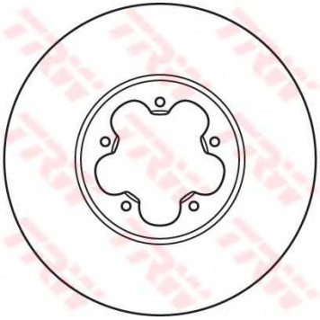 Тормозной диск TRW DF2390S-1