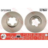 Тормозной диск TRW DF2390S