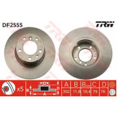 Тормозной диск TRW DF2555