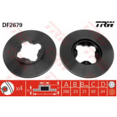 Тормозной диск TRW DF2679