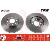 Тормозной диск TRW DF2686