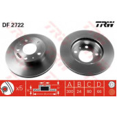 Тормозной диск TRW DF2722