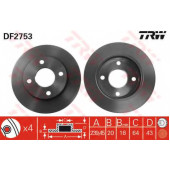 Тормозной диск TRW DF2753