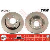 Тормозной диск TRW DF2767