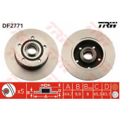 Тормозной диск TRW DF2771
