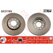 Тормозной диск TRW DF2778S