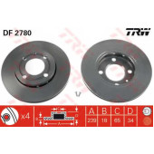 Тормозной диск TRW DF2780