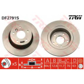 Тормозной диск TRW DF2791S
