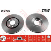 Тормозной диск TRW DF2796