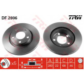 Тормозной диск TRW DF2806