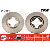 Тормозной диск TRW DF3084