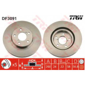 Тормозной диск TRW DF3091