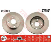 Тормозной диск TRW DF3101