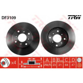 Тормозной диск TRW DF3109