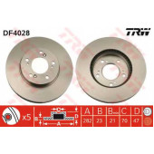 Тормозной диск TRW DF4028