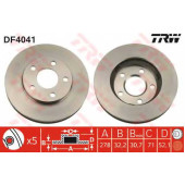 Тормозной диск TRW DF4041