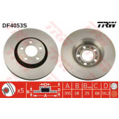 Тормозной диск TRW DF4053S
