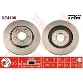 Тормозной диск TRW DF4106