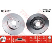 Тормозной диск TRW DF4107